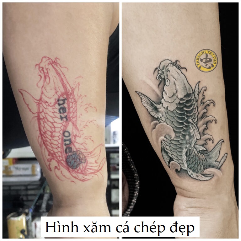 Hình xăm cá chép nhỏ ở cổ tay rất  Đỗ Nhân Tattoo Studio  Facebook