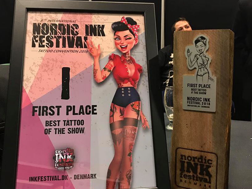 1st “Best Tattoo Of The Show” in 2018