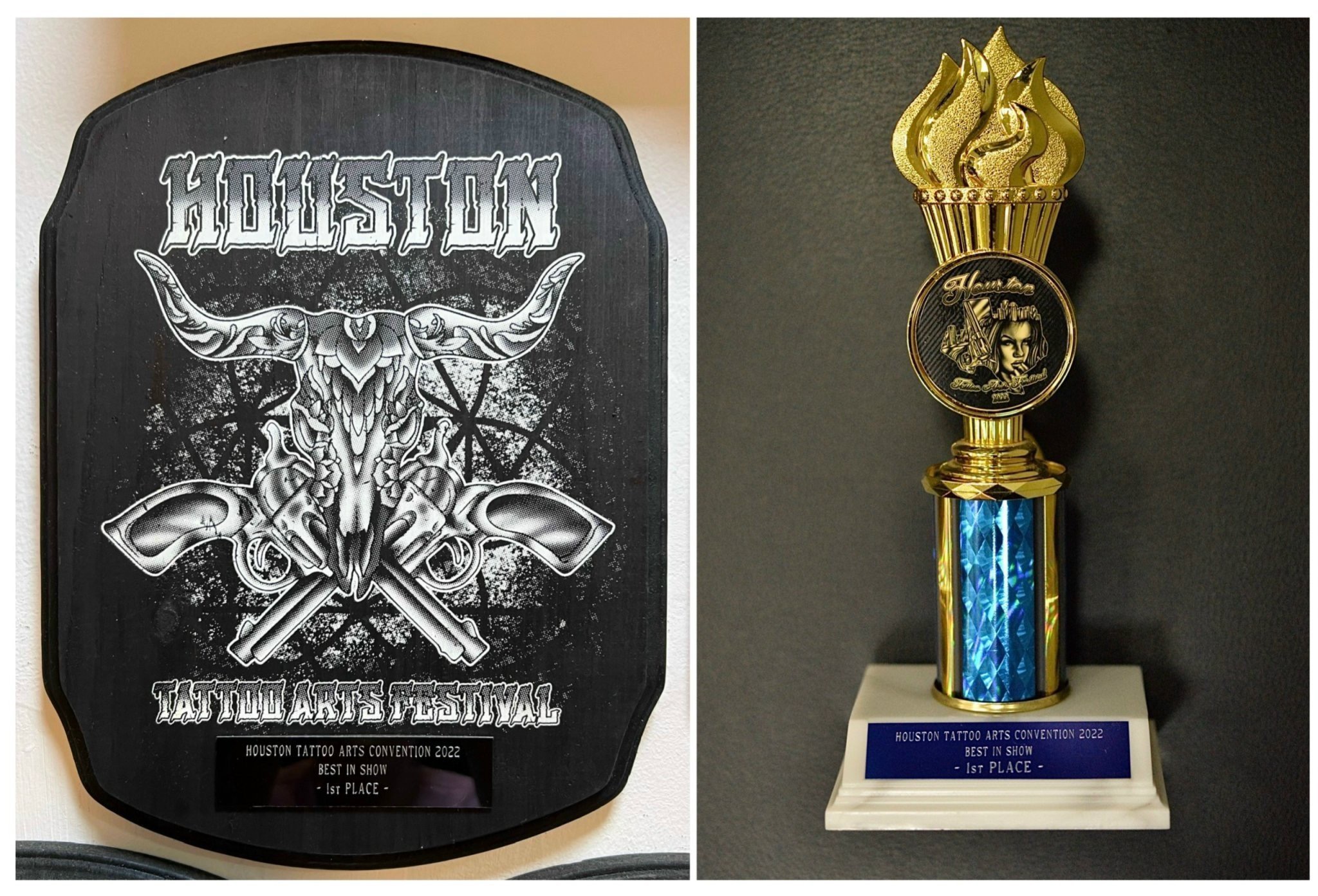 1 st Place - BEST IN SHOW  Tại The Houston Tattoo Art Festival 2022