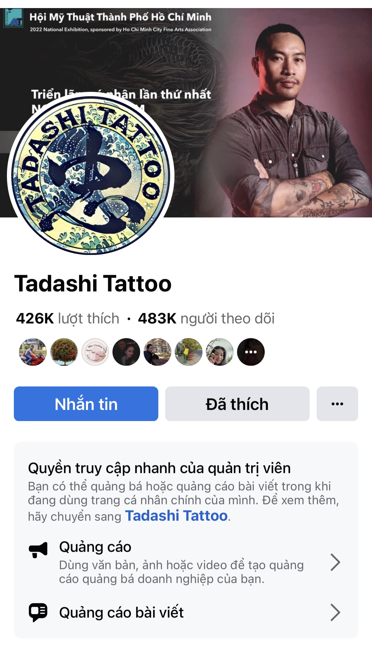 Facebook Tadashi Tattoo