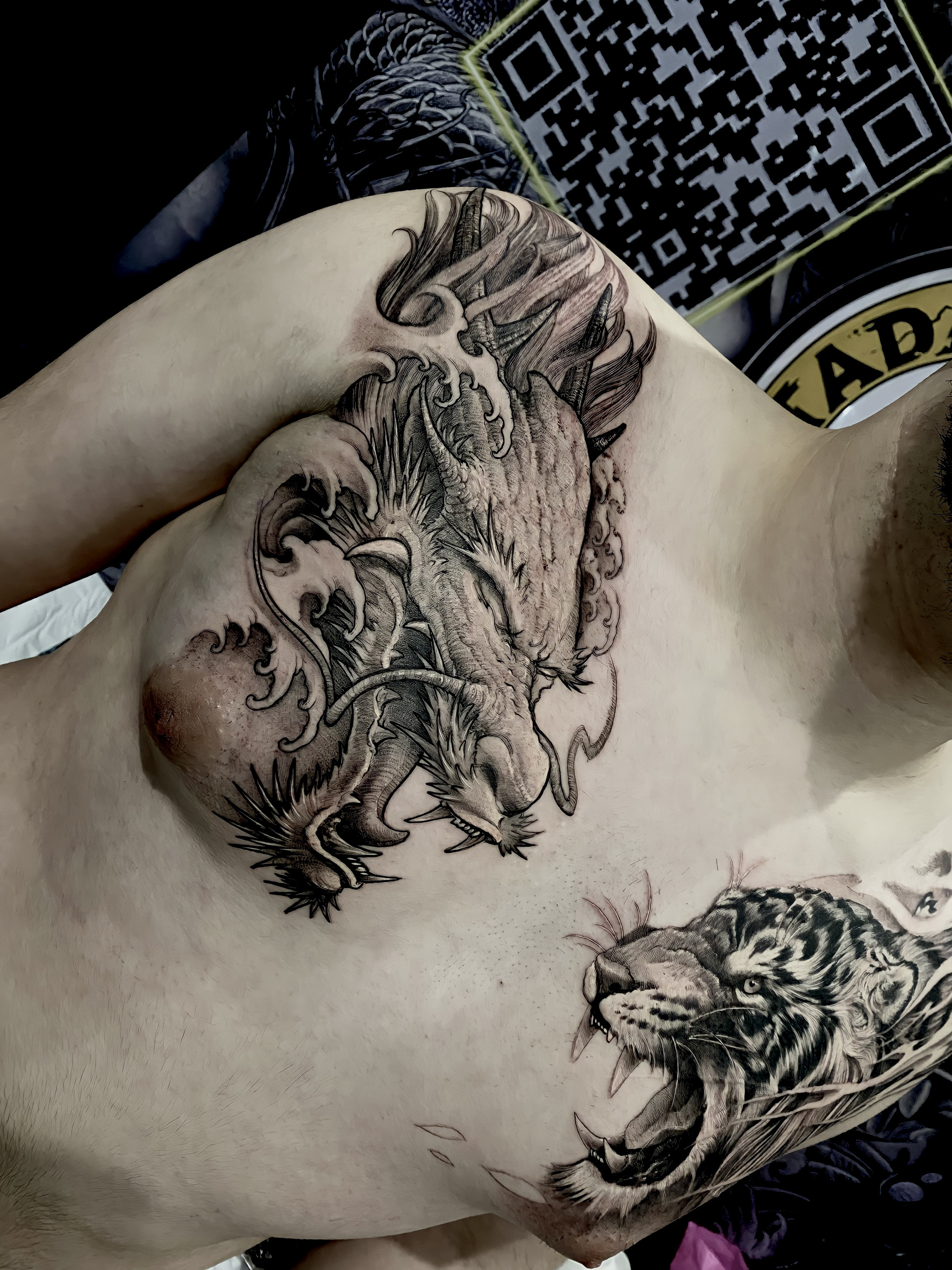 Dragon tattoo in The Houston Tattoo Art Festival 2022