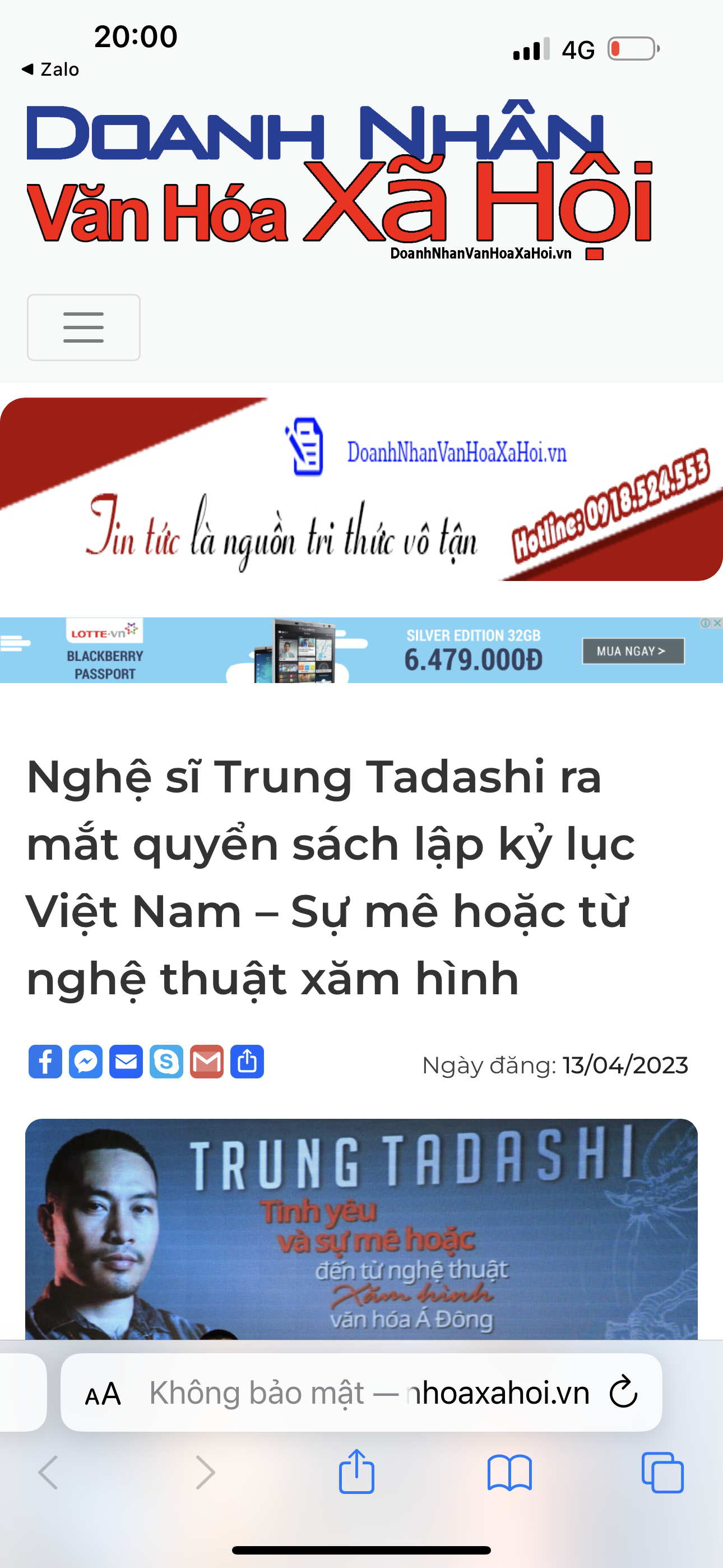Doanh Nhan Van Hoa Xa Hoi online newspaper